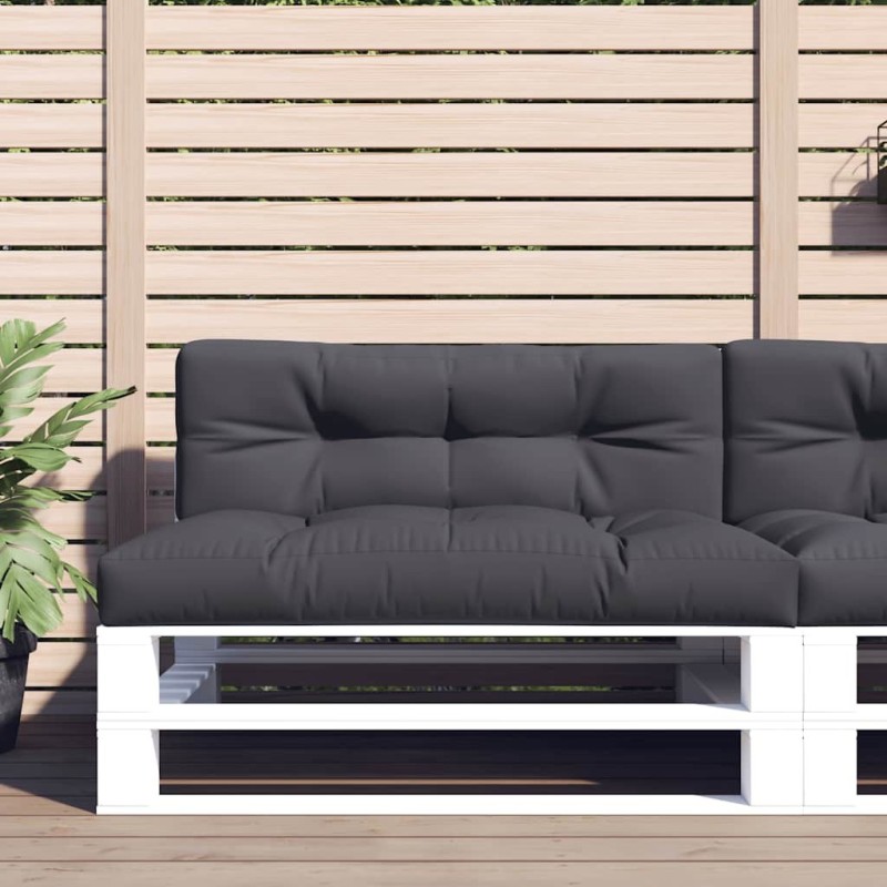 Coussin de palette anthracite 120x40x12 cm tissu 559062559062