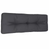 Coussin de palette anthracite 120x40x12 cm tissu 559062559062