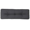 Coussin de palette anthracite 120x40x12 cm tissu 559062559062