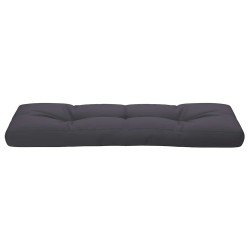 Coussin de palette anthracite 120x40x12 cm tissu 559062559062