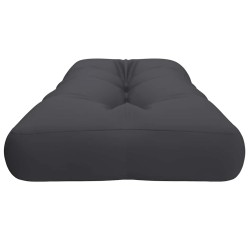 Coussin de palette anthracite 120x40x12 cm tissu 559062559062