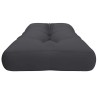 Coussin de palette anthracite 120x40x12 cm tissu 559062559062