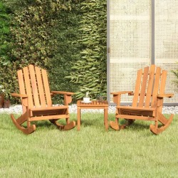 Ensemble de salon de jardin Adirondack 3 pcs bois acacia solide 559069559069