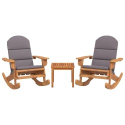 Ensemble de salon de jardin Adirondack 3 pcs bois acacia solide 559073559073