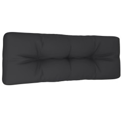 Coussin de palette noir 120x40x12 cm tissu 559075559075