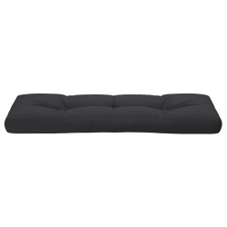 Coussin de palette noir 120x40x12 cm tissu 559075559075