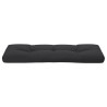 Coussin de palette noir 120x40x12 cm tissu 559075559075