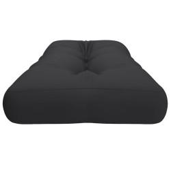 Coussin de palette noir 120x40x12 cm tissu 559075559075