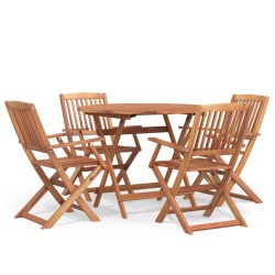 Ensemble à manger de jardin 5 pcs Bois d'acacia solide 559076559076