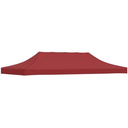 Toit de tente de réception 6x3 m Bordeaux 270 g/m² 559078559078