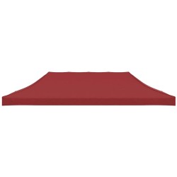 Toit de tente de réception 6x3 m Bordeaux 270 g/m² 559078559078