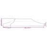 Toit de tente de réception 6x3 m Bordeaux 270 g/m² 559078559078