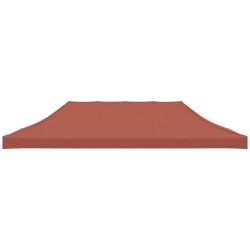 Toit de tente de réception 6x3 m Terre cuite 270 g/m² 559083559083