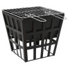 Foyer et barbecue 2 en 1 34x34x48 cm Acier 559095559095