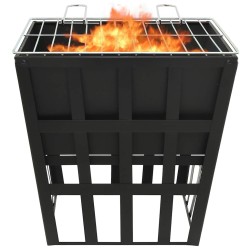 Foyer et barbecue 2 en 1 34x34x48 cm Acier 559095559095
