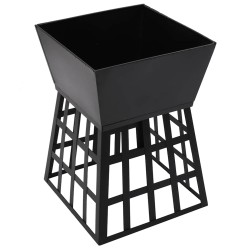 Foyer et barbecue 2 en 1 34x34x48 cm Acier 559095559095