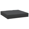 Coussin de palette noir 60x60x6 cm tissu oxford 559096559096