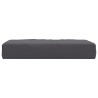 Coussin de palette anthracite 60x60x6 cm tissu oxford 559101559101