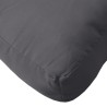 Coussin de palette anthracite 60x60x6 cm tissu oxford 559101559101
