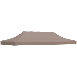 Toit de tente de réception 6x3 m Taupe 270 g/m² 559102559102