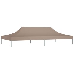 Toit de tente de réception 6x3 m Taupe 270 g/m² 559102559102