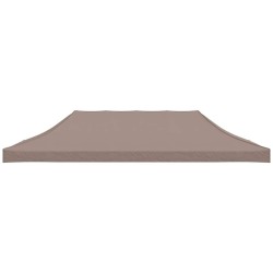 Toit de tente de réception 6x3 m Taupe 270 g/m² 559102559102