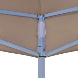 Toit de tente de réception 6x3 m Taupe 270 g/m² 559102559102