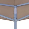 Toit de tente de réception 6x3 m Taupe 270 g/m² 559102559102