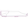 Toit de tente de réception 6x3 m Taupe 270 g/m² 559102559102