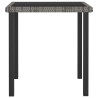 Table à dîner de jardin Gris 70x70x73 cm Résine tressée 559104559104