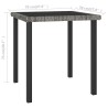 Table à dîner de jardin Gris 70x70x73 cm Résine tressée 559104559104