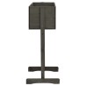 Jardinière à treillis de jardin Gris 45x30x74 cm Bois de sapin 559105559105