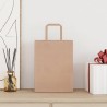 Sacs en papier 50 pcs avec poignées marron 21x11x28 cm 559114559114