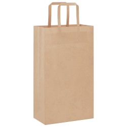Sacs en papier 50 pcs avec poignées marron 21x11x36 cm 559116559116