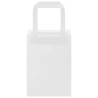 Sacs en papier 250 pcs avec poignées blanc 15x8x21 cm 559120559120