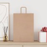 Sacs en papier 250 pcs avec poignées marron 32x17x44 cm 559137559137