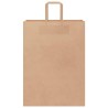 Sacs en papier 250 pcs avec poignées marron 32x17x44 cm 559137559137