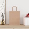 Sacs en papier 250 pcs avec poignées marron 21x11x28 cm 559140559140