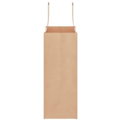 Sacs en papier 250 pcs avec poignées marron 21x11x28 cm 559140559140