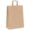 Sacs en papier 250 pcs avec poignées marron 26x12x35 cm 559141559141