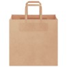 Sacs en papier 250 pcs avec poignées marron 26x17x25 cm 559143559143