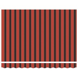 Auvent rétractable automatique orange et marron 3x2,5 m 559146559146