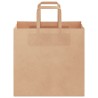 Sacs en papier 50 pcs avec poignées marron 26x17x25 cm 559156559156