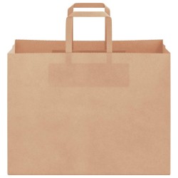 Sacs en papier 50 pcs avec poignées marron 32x17x25 cm 559157559157