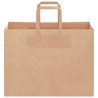 Sacs en papier 50 pcs avec poignées marron 32x17x25 cm 559157559157