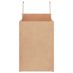 Sacs en papier 50 pcs avec poignées marron 32x17x25 cm 559157559157