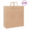 Sacs en papier 250 pcs avec poignées marron 45x17x48 cm 559159559159