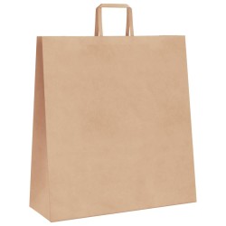 Sacs en papier 250 pcs avec poignées marron 45x17x48 cm 559159559159