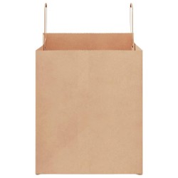 Sacs en papier 250 pcs avec poignées marron 32x22x24 cm 559161559161