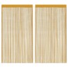 Rideaux à fils 2 pcs or 100x250 cm 559163559163